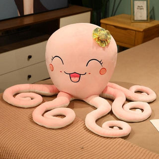 Jumbo Kawaii Octopus Plushies Pink Plushie Depot