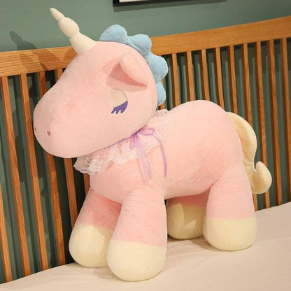 Adorable Sleeping Unicorn Plushies Pink unicorn - Plushie Depot