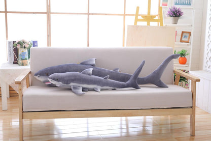Large Realistic Shark Pillow Plush Toy Stuffed Animals Plushie Depot