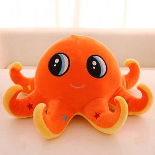 Adorable Cartoon Octopus Plushie Orange - Plushie Depot