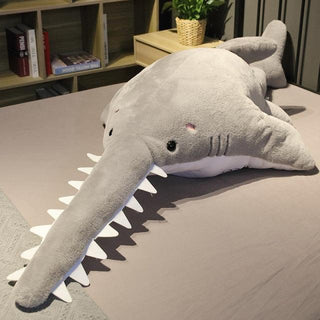 Giant Jagged Shark Plush Toys Gray Plushie Depot