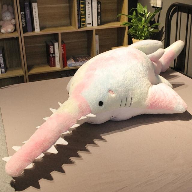 Giant Jagged Shark Plush Toys Colorful Stuffed Animals Plushie Depot