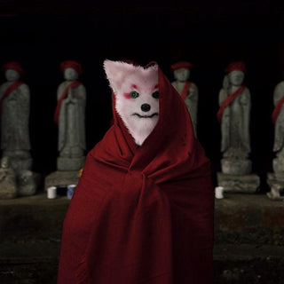 Halloween Pink Fox Mask Masks - Plushie Depot