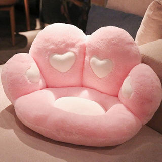 Cute Cat Paw Shape Chair Pillows Pink Plushie Depot
