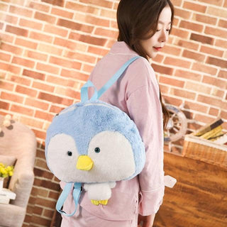 Penguin Plush Backpacks Blue Plushie Depot