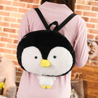 Penguin Plush Backpacks Black Plushie Depot