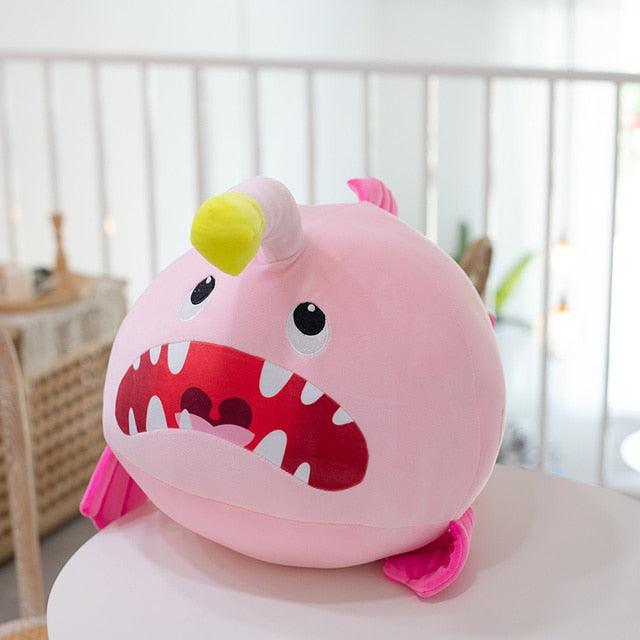 Monsters Fish Plush toy Pink Stuffed Animals - Plushie Depot