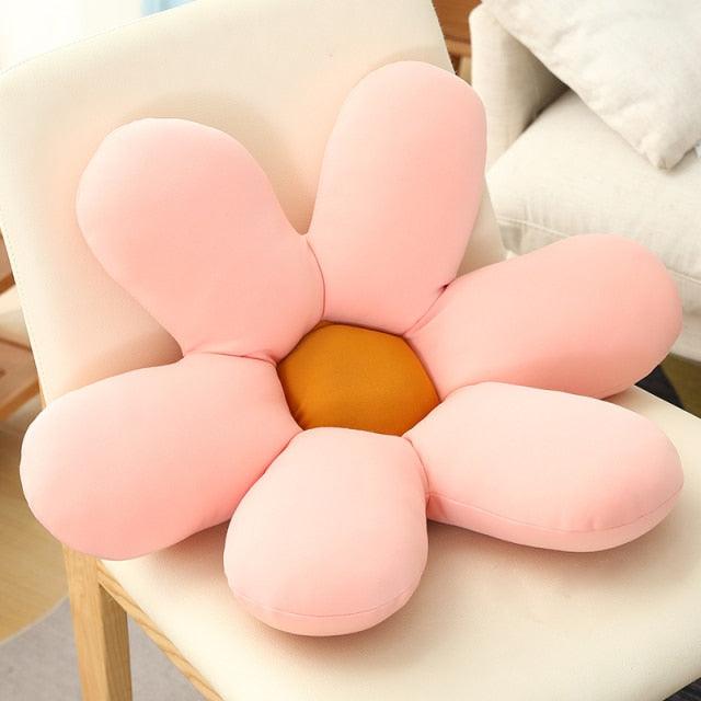 Tulip Sunflower Daisy Flower Pillow Cushion pink flower 23'' Plushie Depot