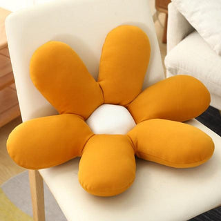 Tulip Sunflower Daisy Flower Pillow Cushion yellow 23'' - Plushie Depot