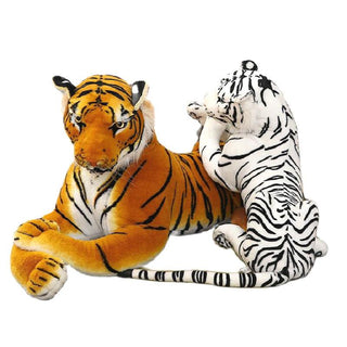 Ferocious Wild White Tiger Throw Pillow Plush Toy Plushie Depot