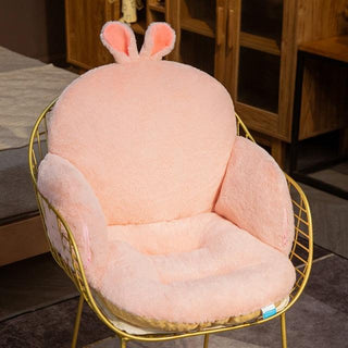 Chair Cushion Cat Student Seat Backrest Mat 21''x15''x14'' rabbit Plushie Depot