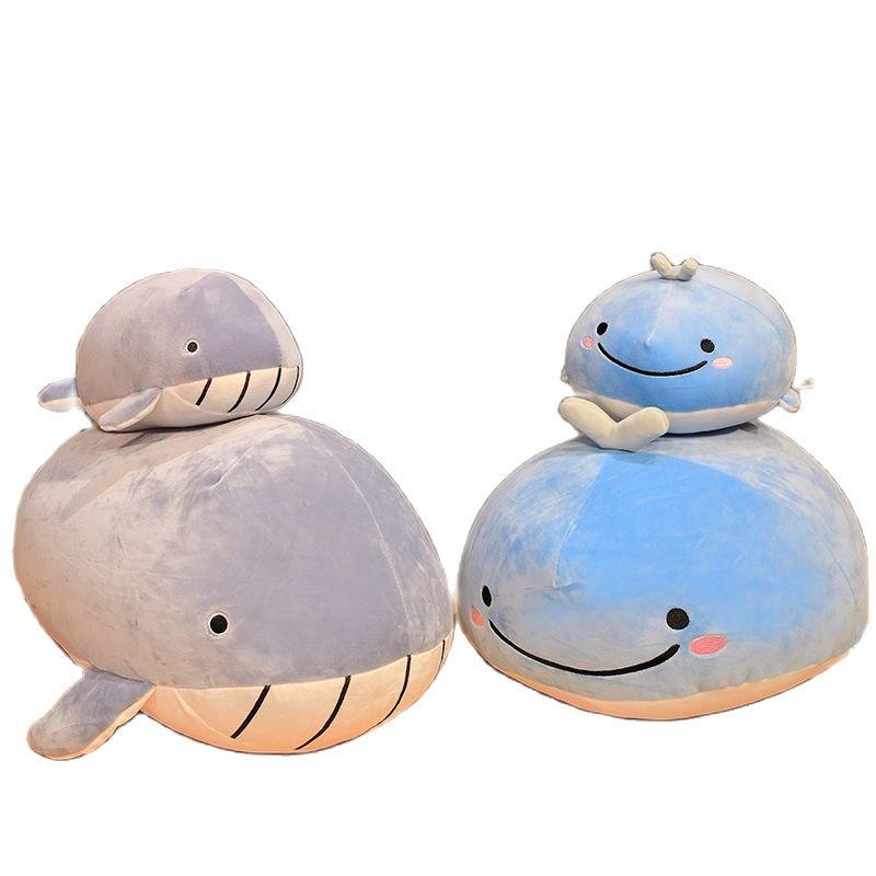 Fat Whale plush toy dolphin pillow Plushie Depot