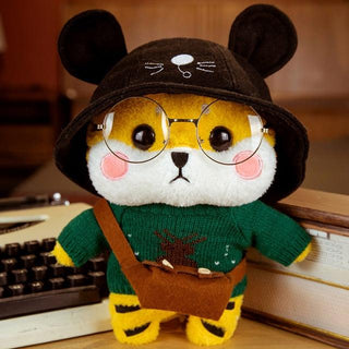 Kawaii Knitted Clothing Cosplay Tiger Plush Toys 12" black hat Plushie Depot