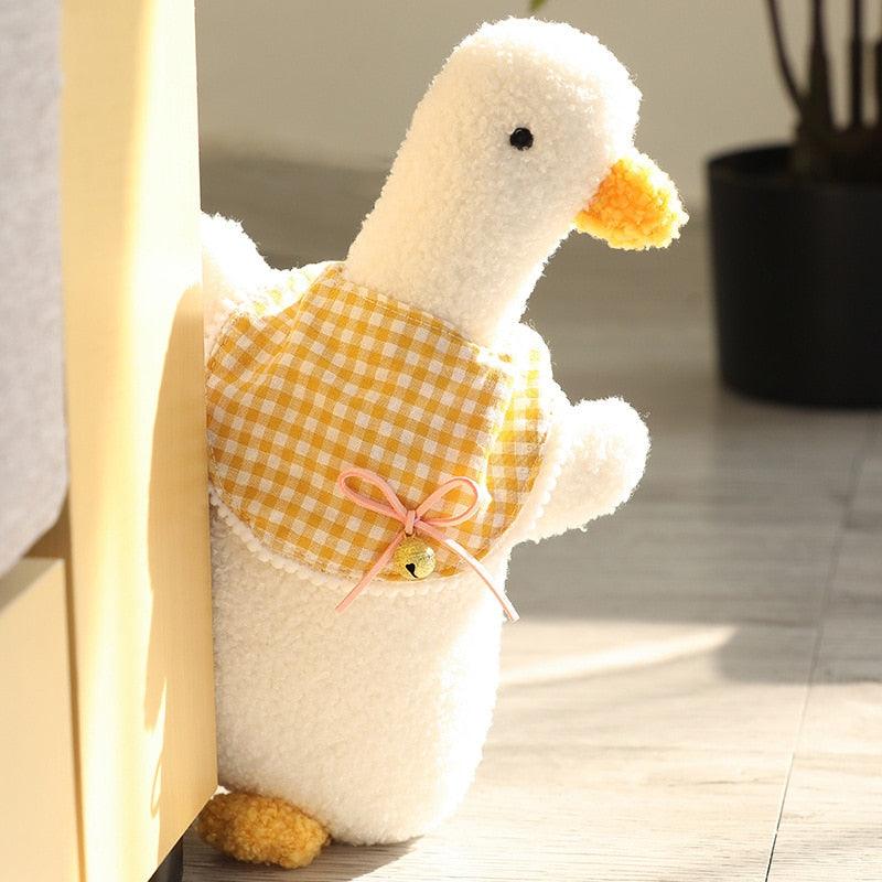 Soft Baby Bib White Duck Plush Toy - Plushie Depot