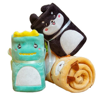 Adorable Cartoon and Animal Character Blankets Plushie Depot