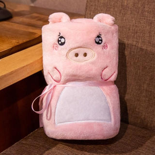 Adorable Cartoon and Animal Character Blankets 39" pig Plushie Depot
