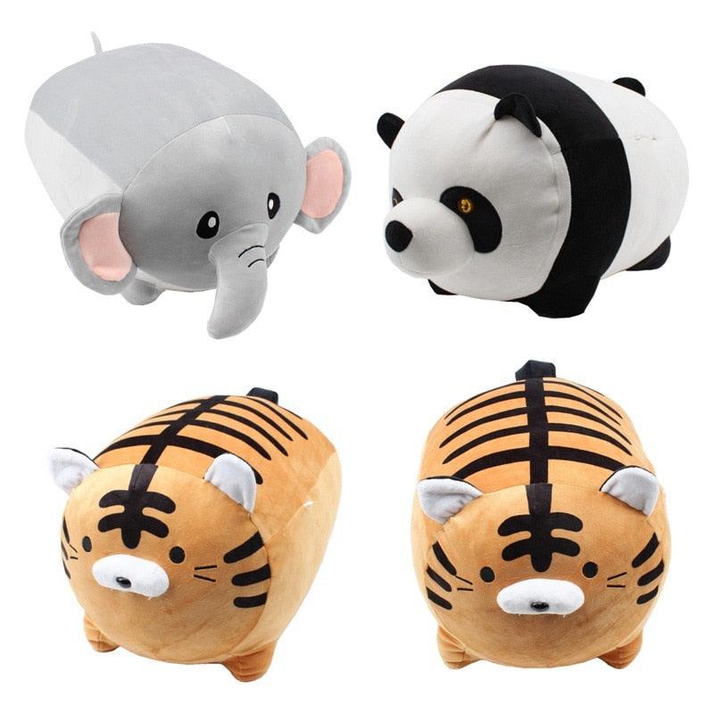 Cute Chubby Panda Elephant Tiger Pillow Plush toy Plushie Depot