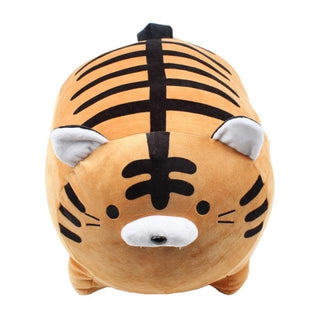 Cute Chubby Panda Elephant Tiger Pillow Plush toy 19'' Tiger - Plushie Depot