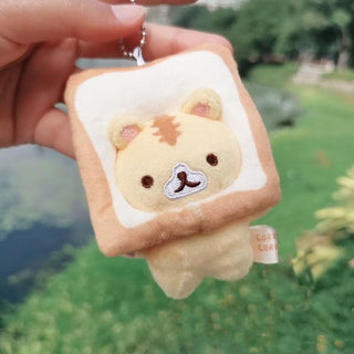Animal Bread Cat Toast Plush Doll Keychain - Plushie Depot