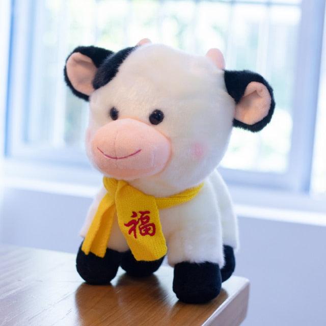 Kawaii Cow Plush Toy scarf Plushie Depot