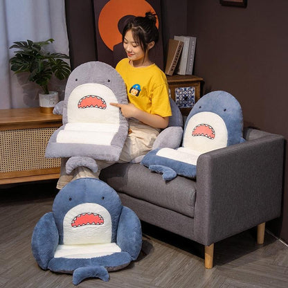 Funny Shark Chair Cushion Plushie Depot