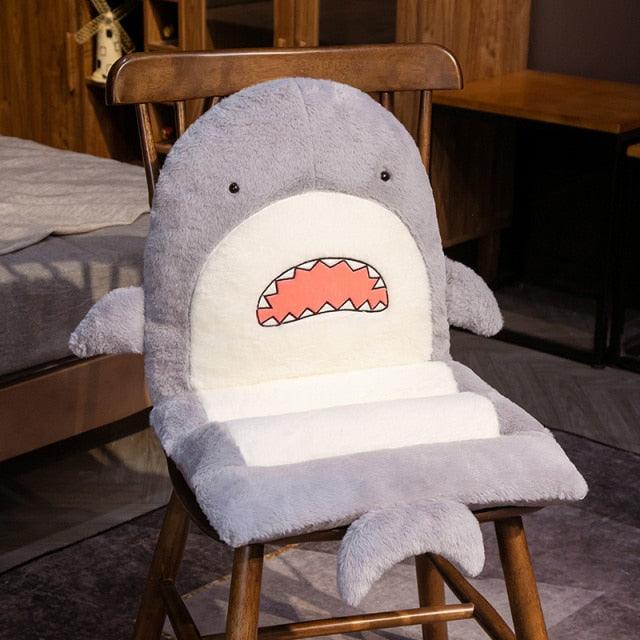 Funny Shark Chair Cushion 3 Plushie Depot