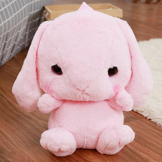 Furry Rabbit Shoulder Bag Plush 19'' pink - Plushie Depot