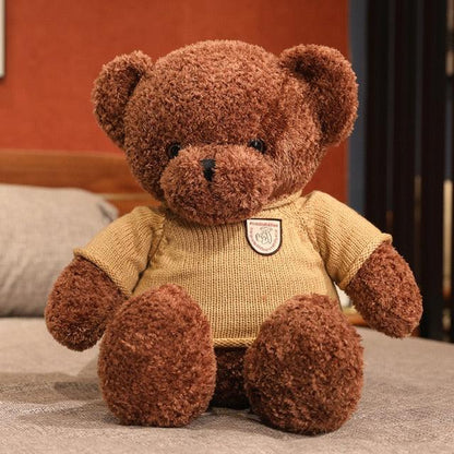 Cute Teddy Bear with Knitted Sweater 1 Plushie Depot