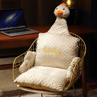 Kawaii Goose Chair Cushion 37''x15'' 1 - Plushie Depot