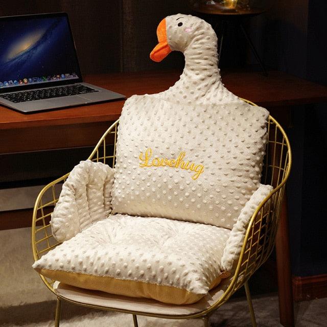 Kawaii Goose Chair Cushion 37''x15'' 3 - Plushie Depot