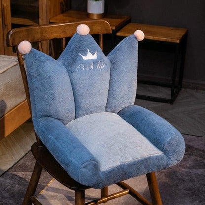 Cat Paw Chair Cushion Blue - Plushie Depot