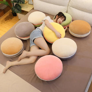Multicolor Macaron Plush Pillows - Plushie Depot