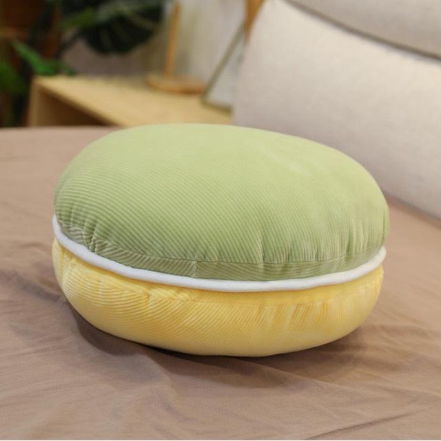 Multicolor Macaron Plush Pillows yellow green Plushie Depot