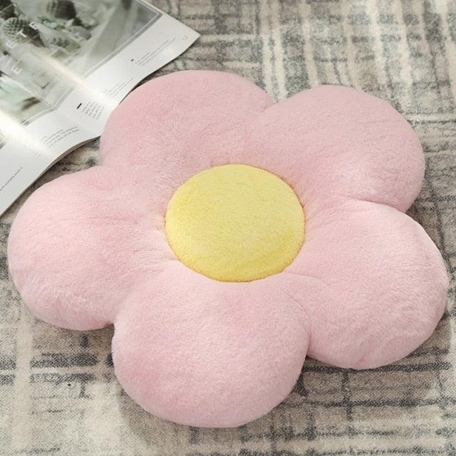 Kawaii Flower Cushion Pillow Plush Toy Pink - Plushie Depot