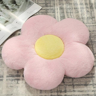 Kawaii Flower Cushion Pillow Plush Toy Pink Plushie Depot