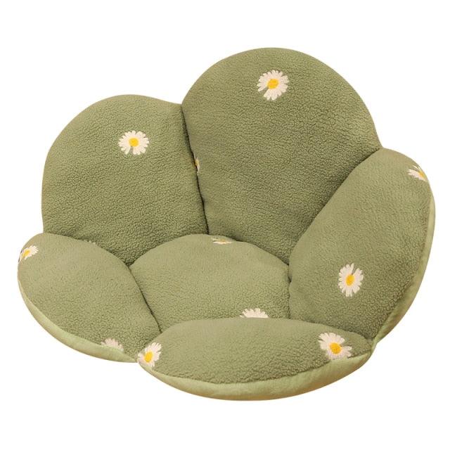 Exquisite Embroidered Petal Cushion green Plushie Depot