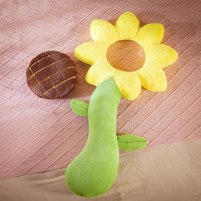 Kawaii Sunflower Pillow Plush Toy Yellow - Plushie Depot