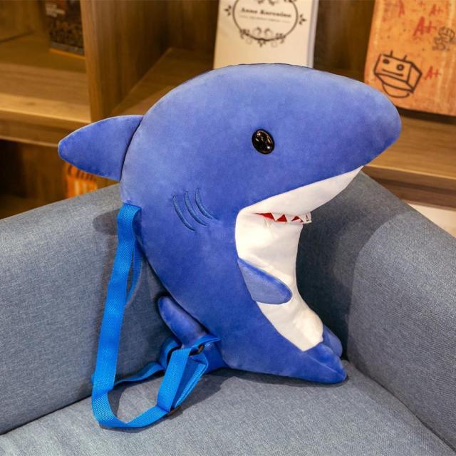 Cute Shark Plush Bags Blue Plushie Depot
