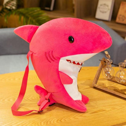 Cute Shark Plush Bags Pink Plushie Depot