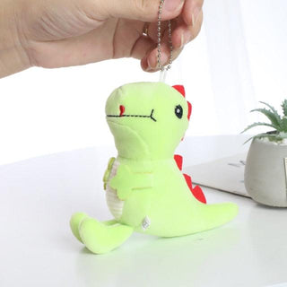 Kawaii Dinosaur Plush Toy Keychains 3'' Light Green - Plushie Depot