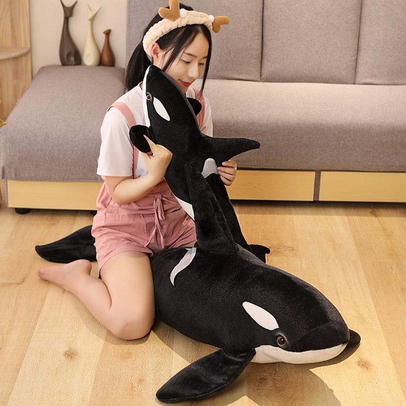 Realistic Giant Killer Whale Plush Toy Stuffed Animals Plushie Depot