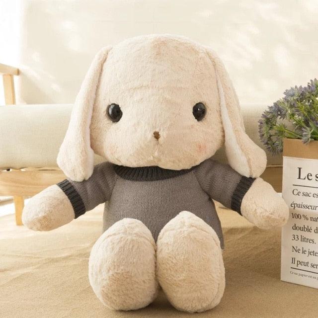 Adorable Sweater Bunny Plushies Brown Bunny Grey Plushie Depot