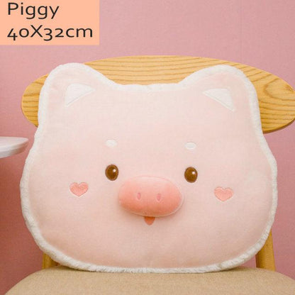 Cute Animal Throw Pillows 15''X12'' piggy Plushie Depot