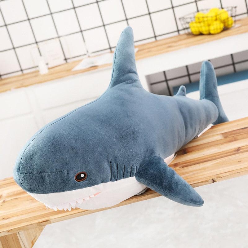 Lifelike Giant Shark Pillow Stuffed Animals Plushie Depot