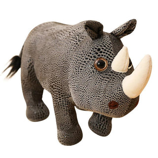 Realistic Rhino Plush Toys Stuffed Animals - Plushie Depot
