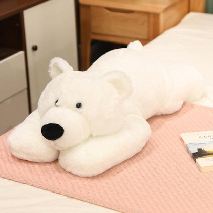 Super Kawaii Resting Animal Plushies polar bear Stuffed Animals Plushie Depot