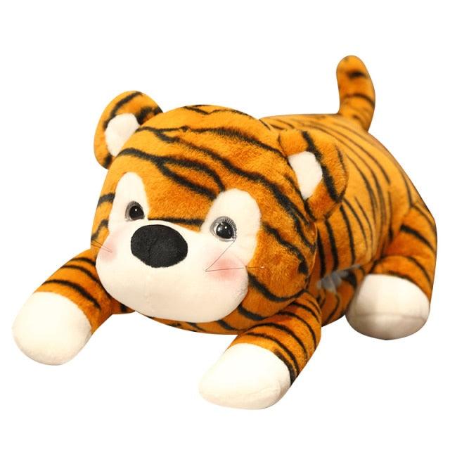 Kawaii Striped Tiger Plush Toys Yellow Tiger Plushie Depot