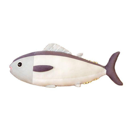 Funny Blue and Grey Tuna Fish Plushies 25'' Grey tuna - Plushie Depot