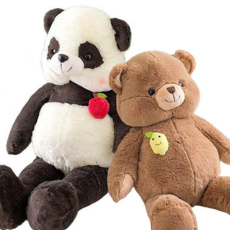 Brown Bear Strawberry Duck Panda Pillow Plush toy Plushie Depot