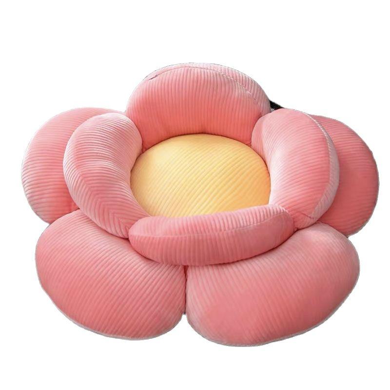Pink Flower Seat Pillow Futon Ground Mat Cushion Plushie Depot